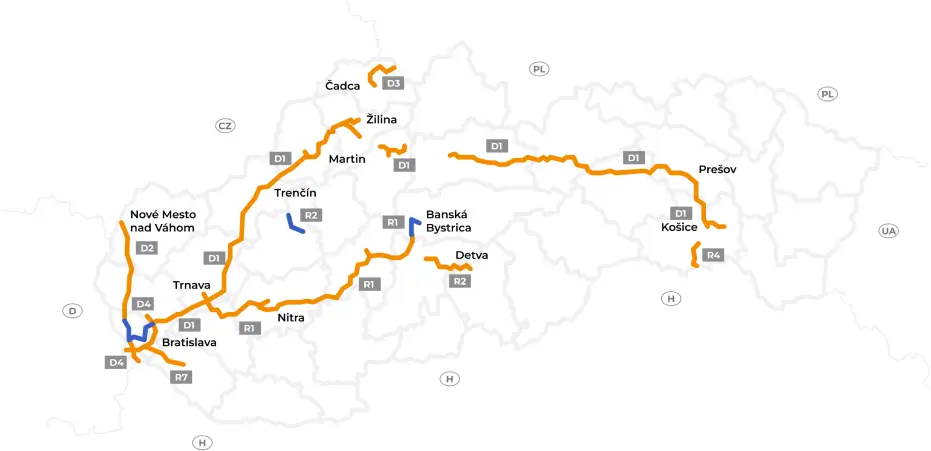 route tolls map